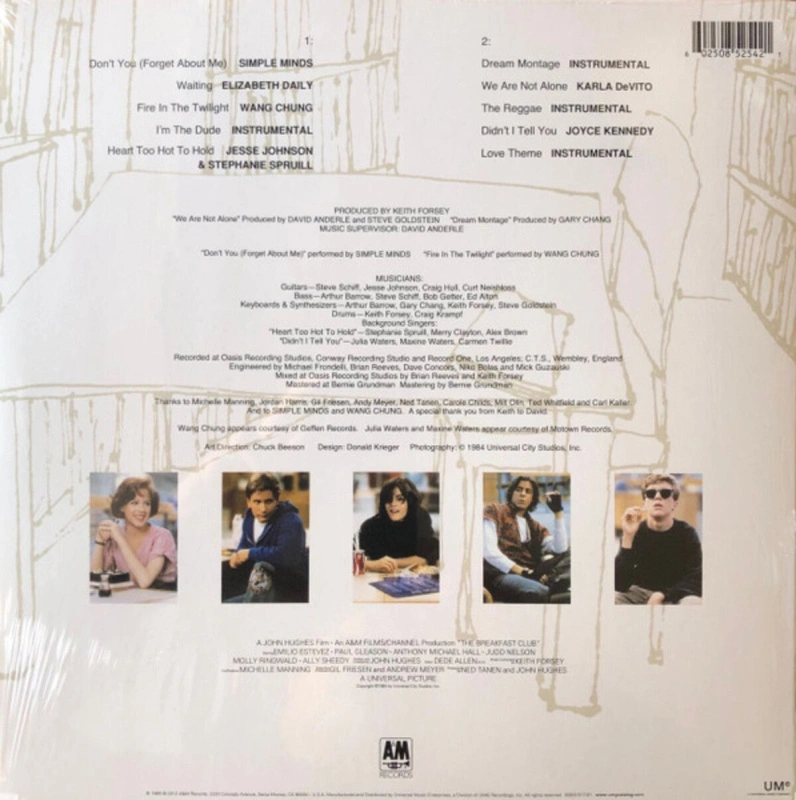 The Breakfast Club (Original Motion Picture Soundtrack)