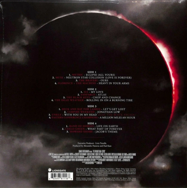 The Twilight Saga: Eclipse (Original Motion Picture Soundtrack) (Deluxe Edition Milky Clear & Black Ice Vinyl)