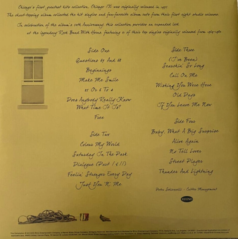 Chicago IX 50th Anniversary Expanded Greatest Hits